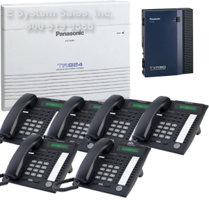 KX-TA864 Advanced Hybrid phone system with 6 phone & voice mail includes:
