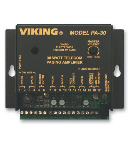 (image for) Viking 30 Watt Telecom Pagin Amp - Click Image to Close